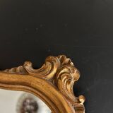 miroir mural en bois doré
