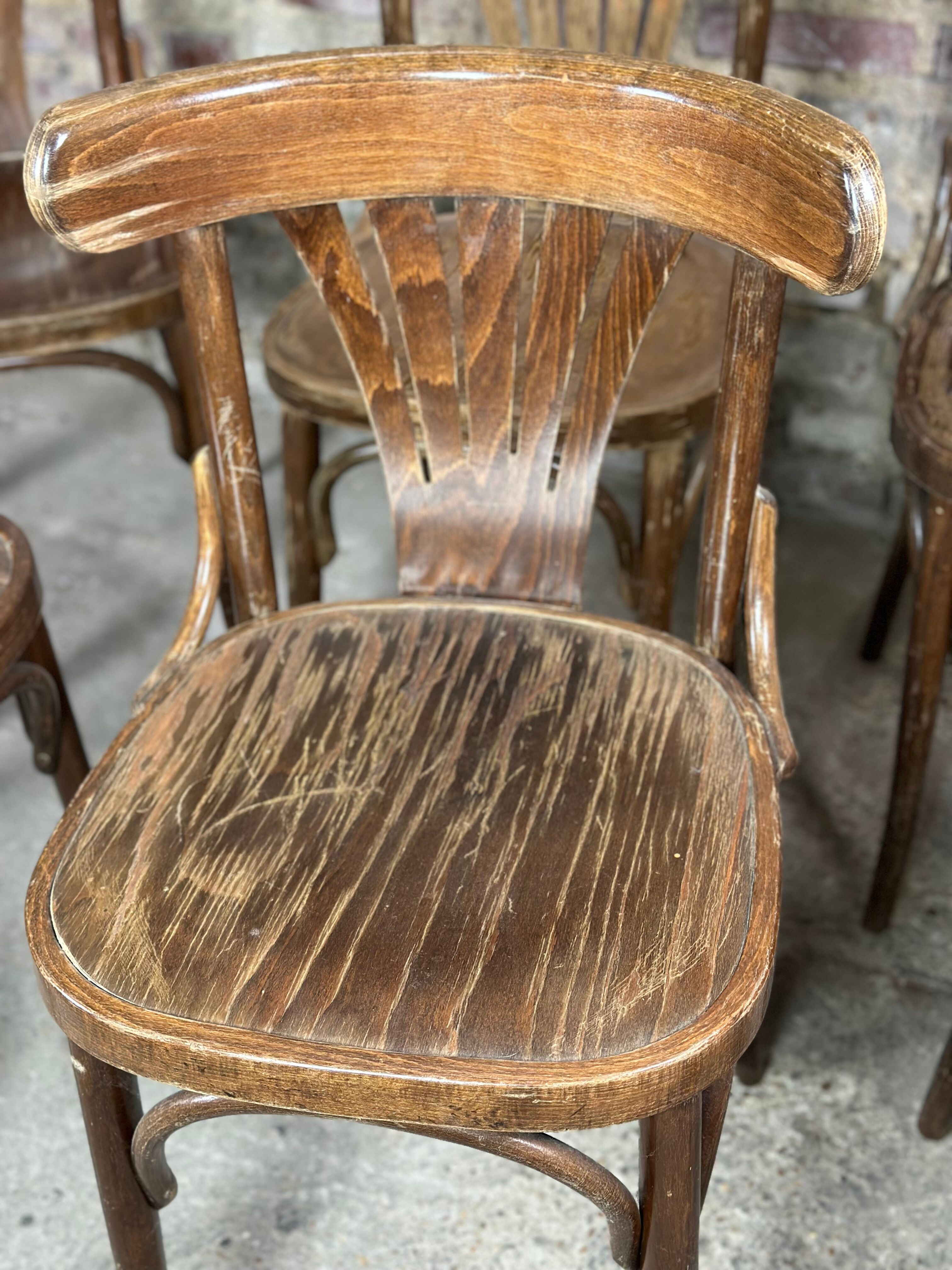 Bistro chairs (series of 6) 50s