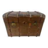 Ancienne malle de voyage a intérieur compartimenté XX siècle