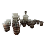 Service à Boisson Vintage Prestige XL - Verre Fumé Ambré Années 60/70