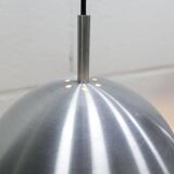 Pair of functional 70's aluminum ball pendants