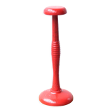 Red wooden hat rack from the 1930s