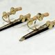 Antique Pair of 3-Light Wall Lights - Gilt Bronze and Mahogany - Neoclassical - 40's