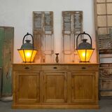 Raw wood commercial sideboard