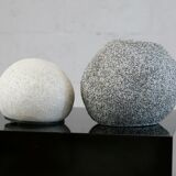 Pair of lamp "pebble". Resin. France, circa 1970