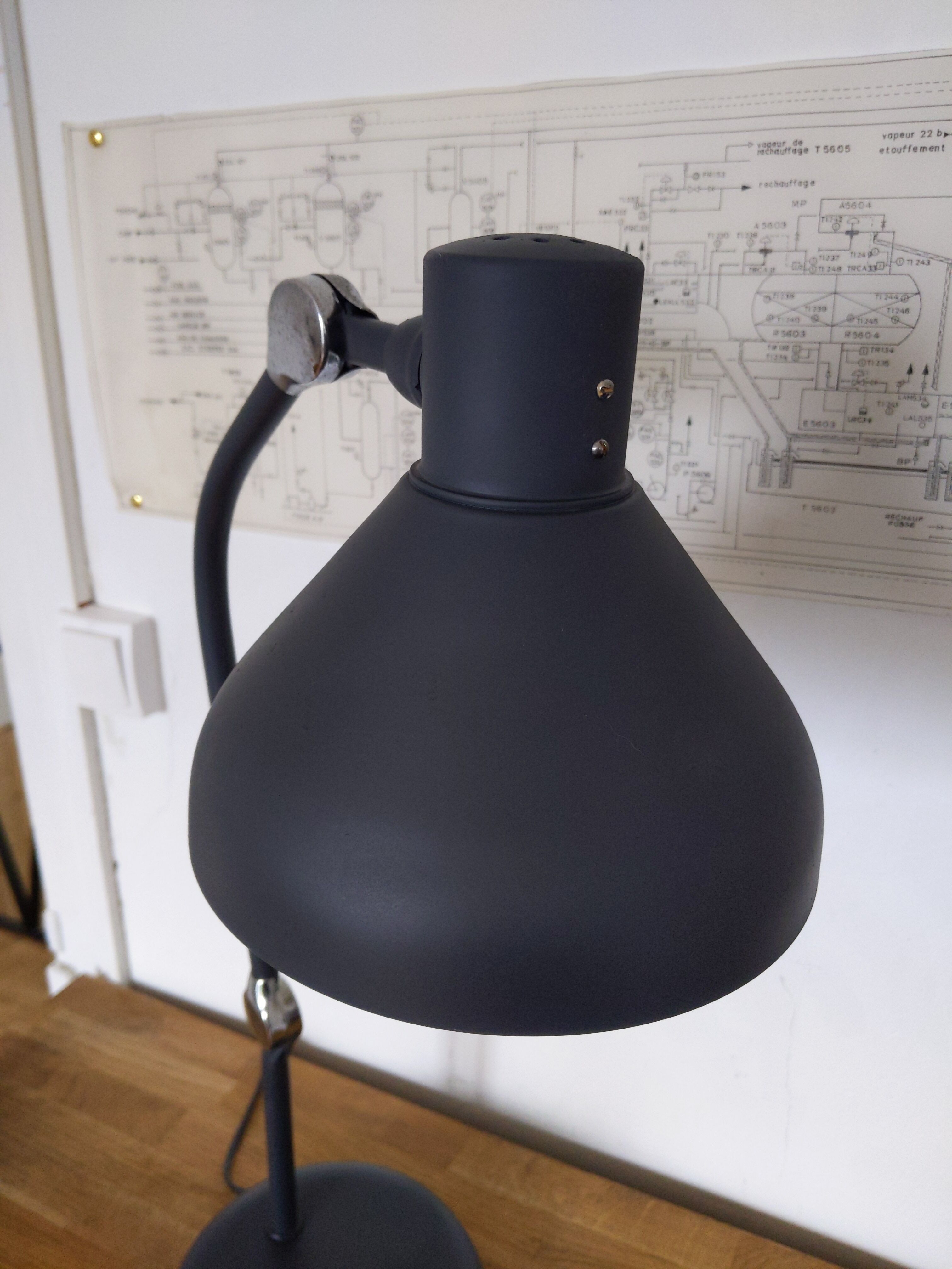 Vintage articulated desk lamp Jumo model GS1