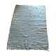 LARGE WHITE CARPET WITH LONG HAIR - PURE WOOL - 156 X 220 CM - VINTAGE