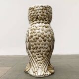 Vintage Italian ceramic owl umbrella stand