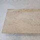 Rectangle Travertine Coffee or Side Table with Brass, Italy 1980s