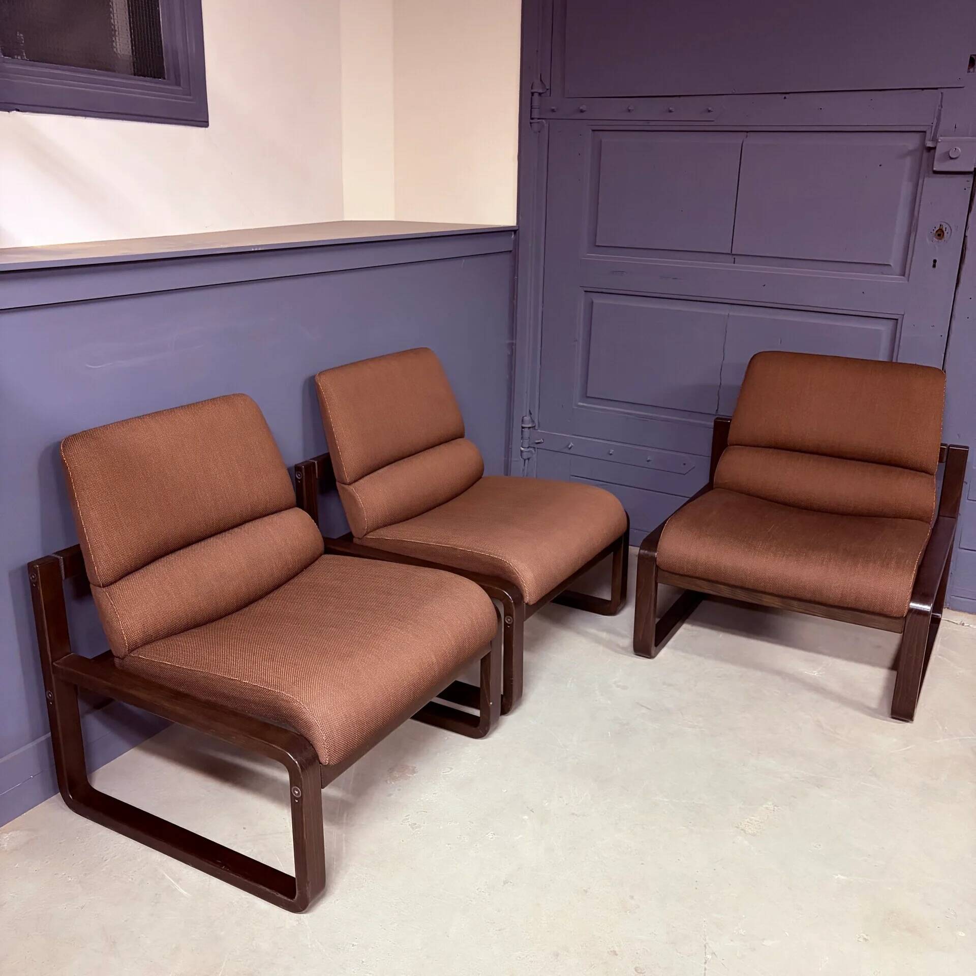 Martin Stoll armchairs for Giroflex, 1980s