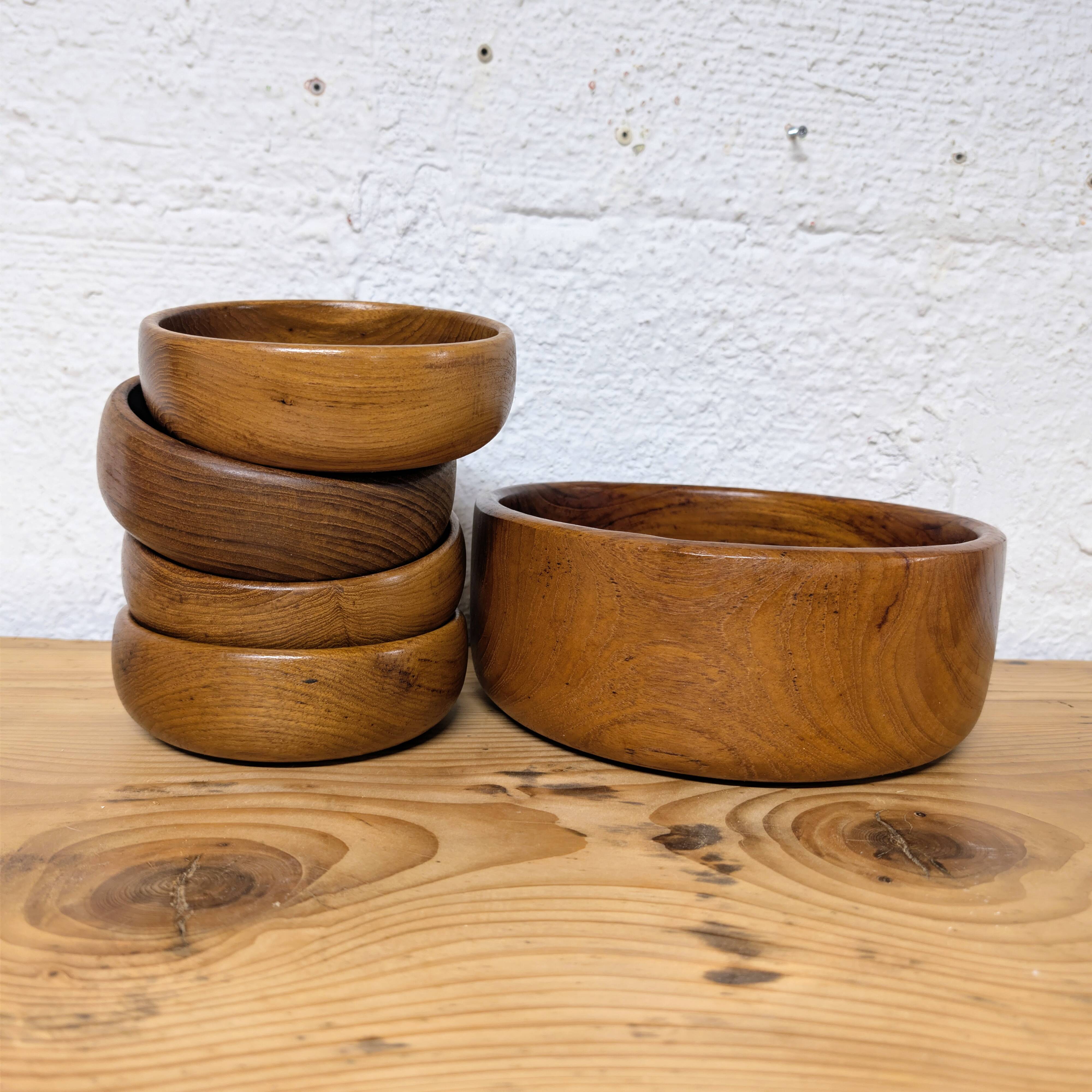Teak salad bowl