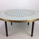 Large Round Mosaic Coffee Table by Berthold Muller, 1950s