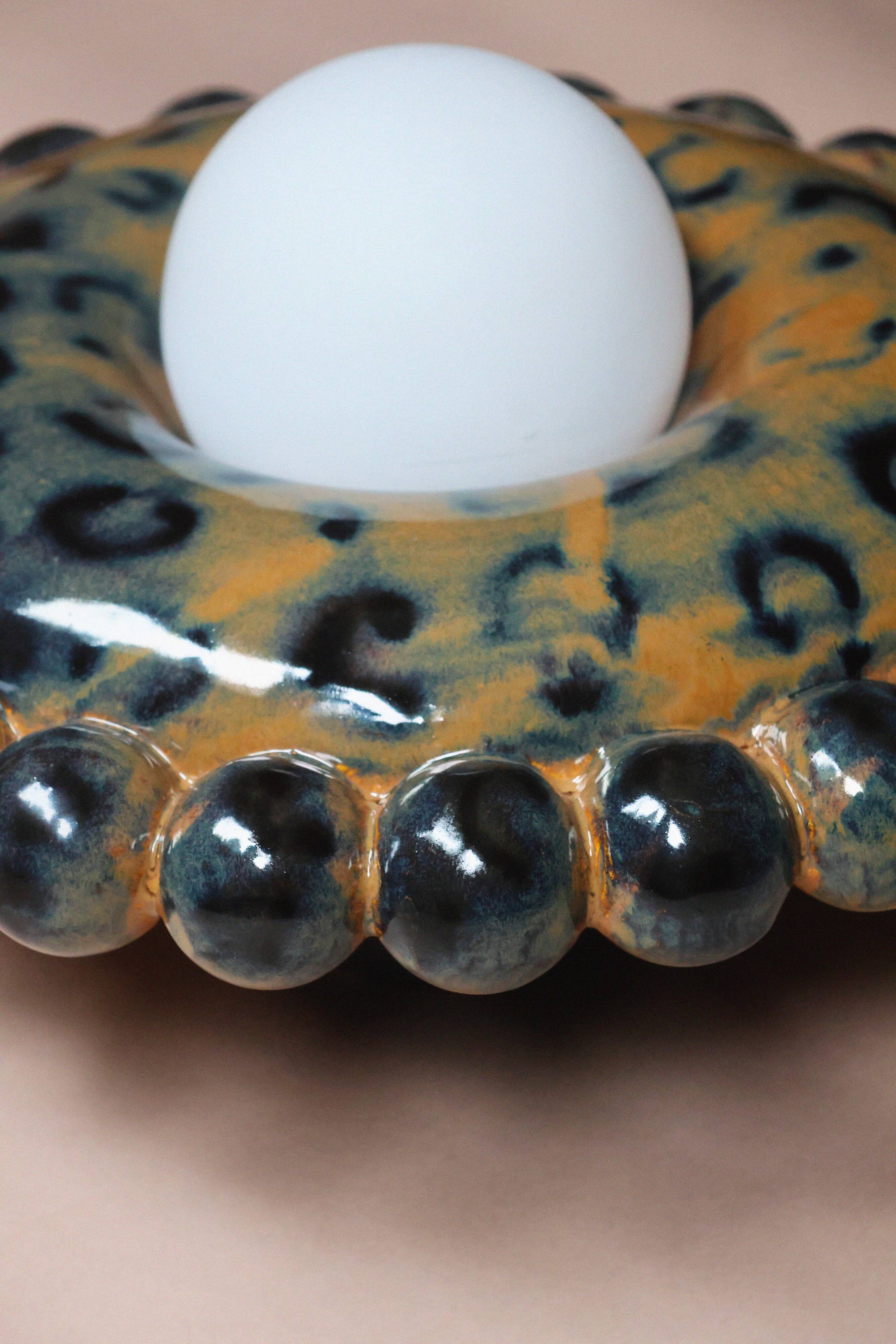 Luna Tall Leopard 1 Wall Lamp