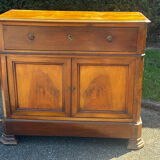 Antique drop-leaf secretary in walnut – Louis-Philippe period (19th century)