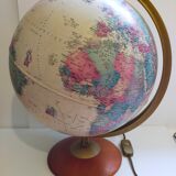 Vintage globe with ancient cartography