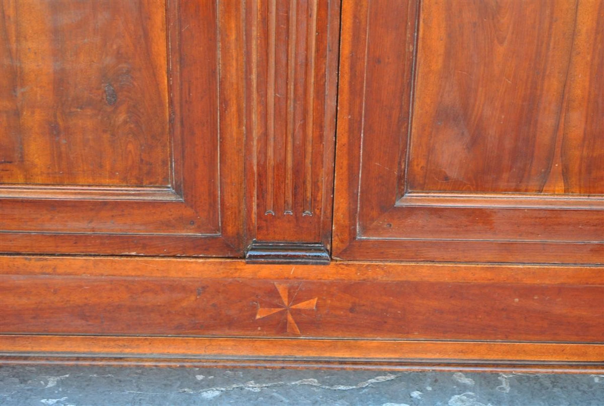 Wardrobe Louis XVI period 18th century mahogany