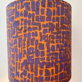 AK-Keramik: Lampe de table orange à partir d'un vase en céramique Mid Century