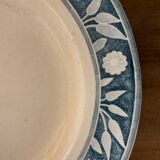 6 hollow plates art nouveau Creil and Montereau Labrador Warsaw 19th