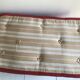 Vintage red padded bench