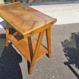 Vintage side table with compass base