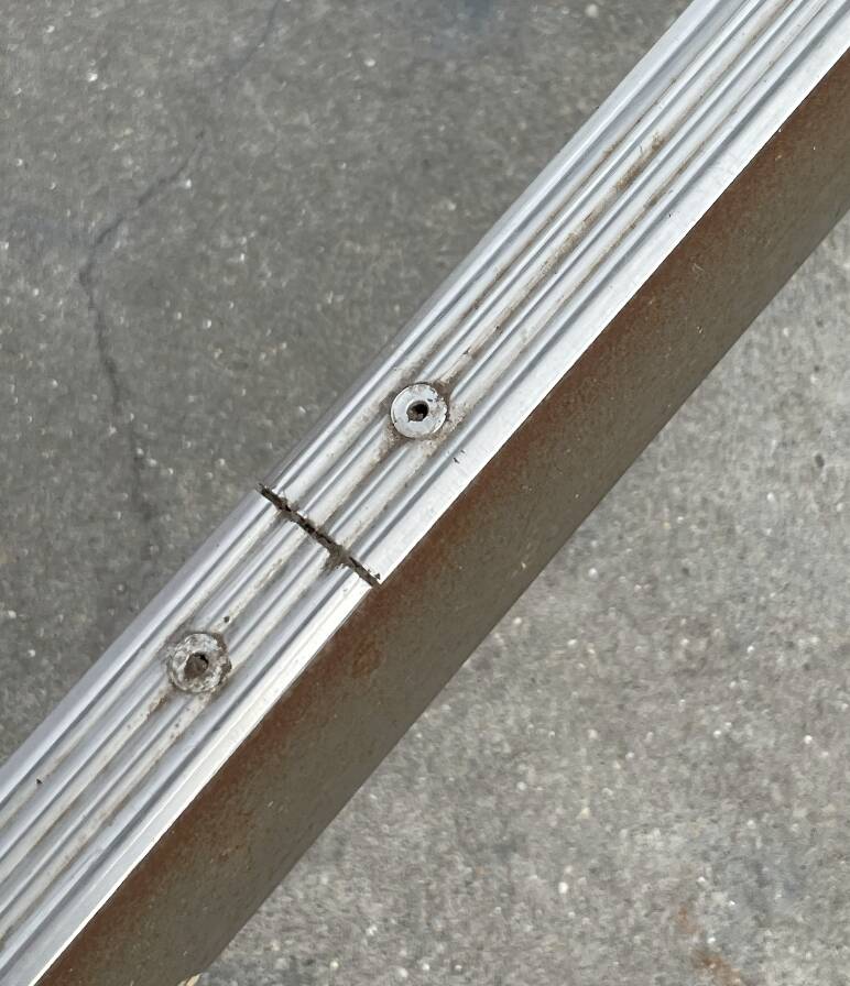 XXL industrial desk, minimalist design from the 50s