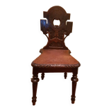 Black forest type exotic solid wood chair