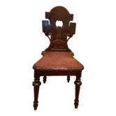 Black forest type exotic solid wood chair