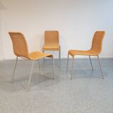 Set of three wicker chairs by Miki Astori