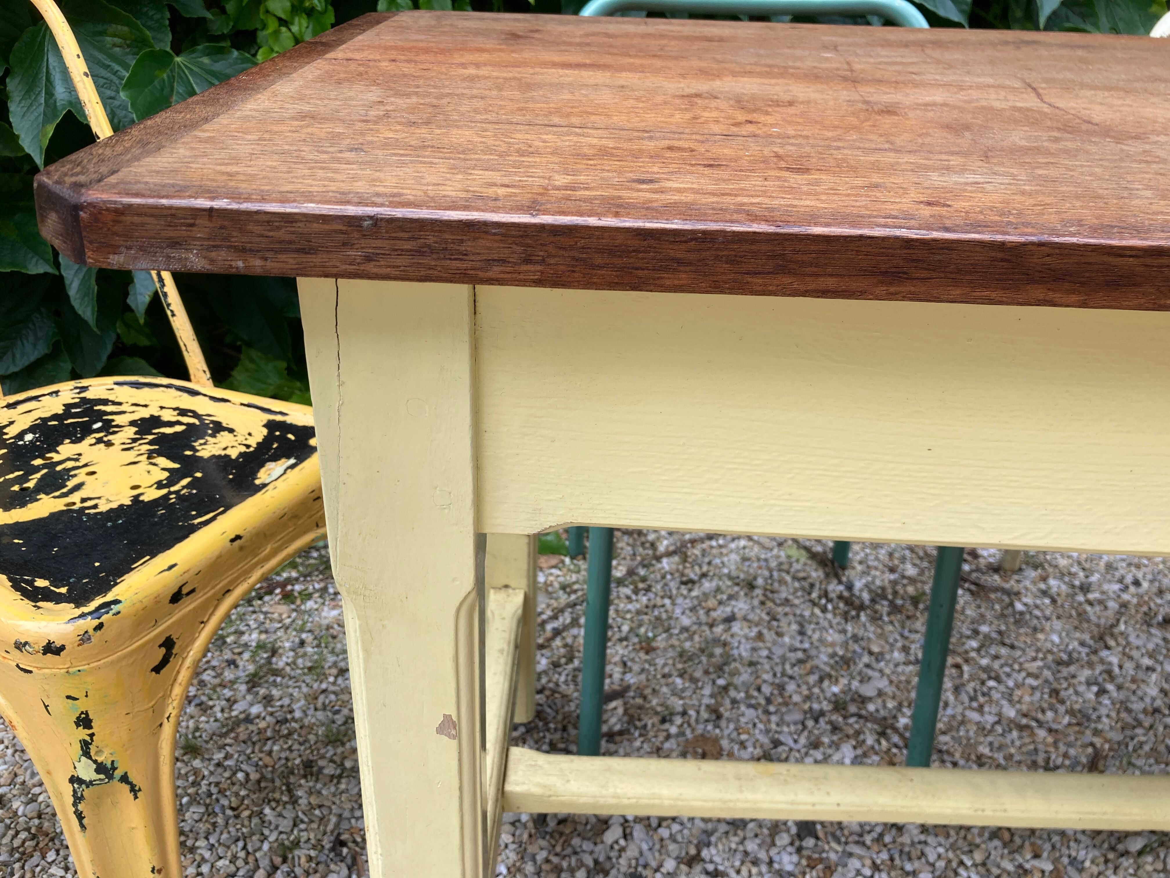 Farm table with drawer
