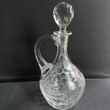 Ewer carafe – Blown and cut crystal