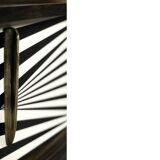 Scandinavian sideboard in birch with hand-painted op-art pattern, 1960s