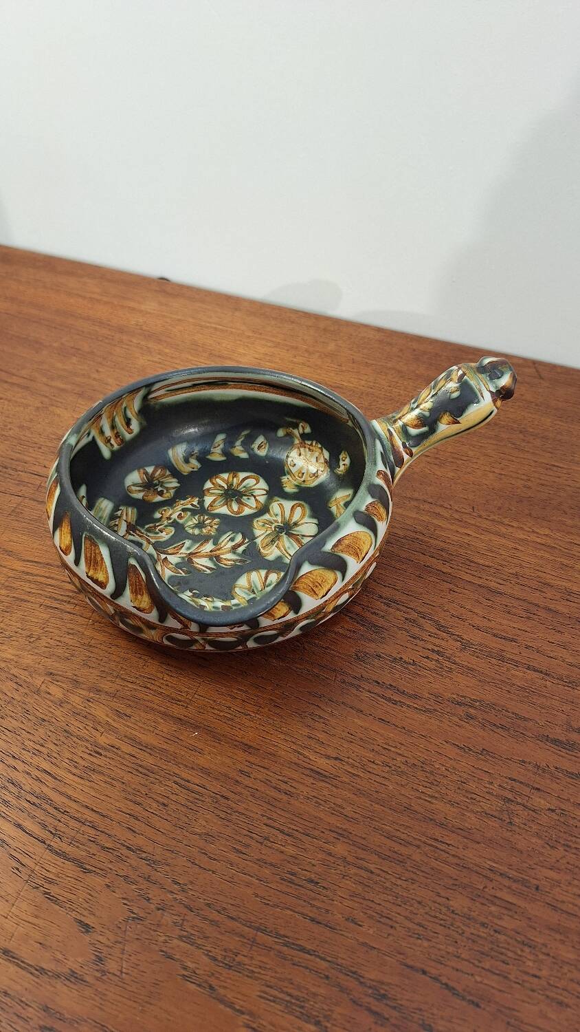 Paul Yvain Quimper fondue pot or empty pocket