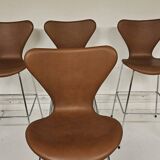 Ensemble de tabourets de bar Arne Jacobsen par Fritz Hansen