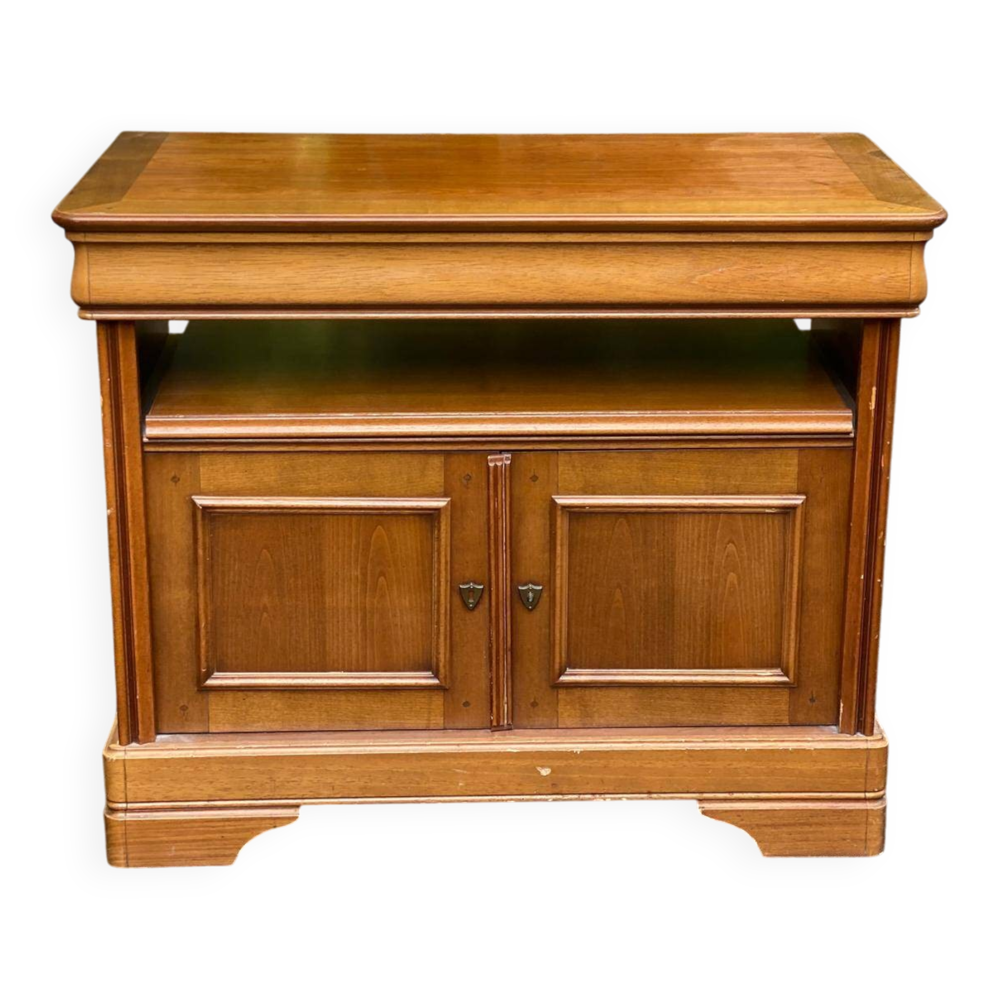 Louis Philippe sideboard in satin light wood 86cm