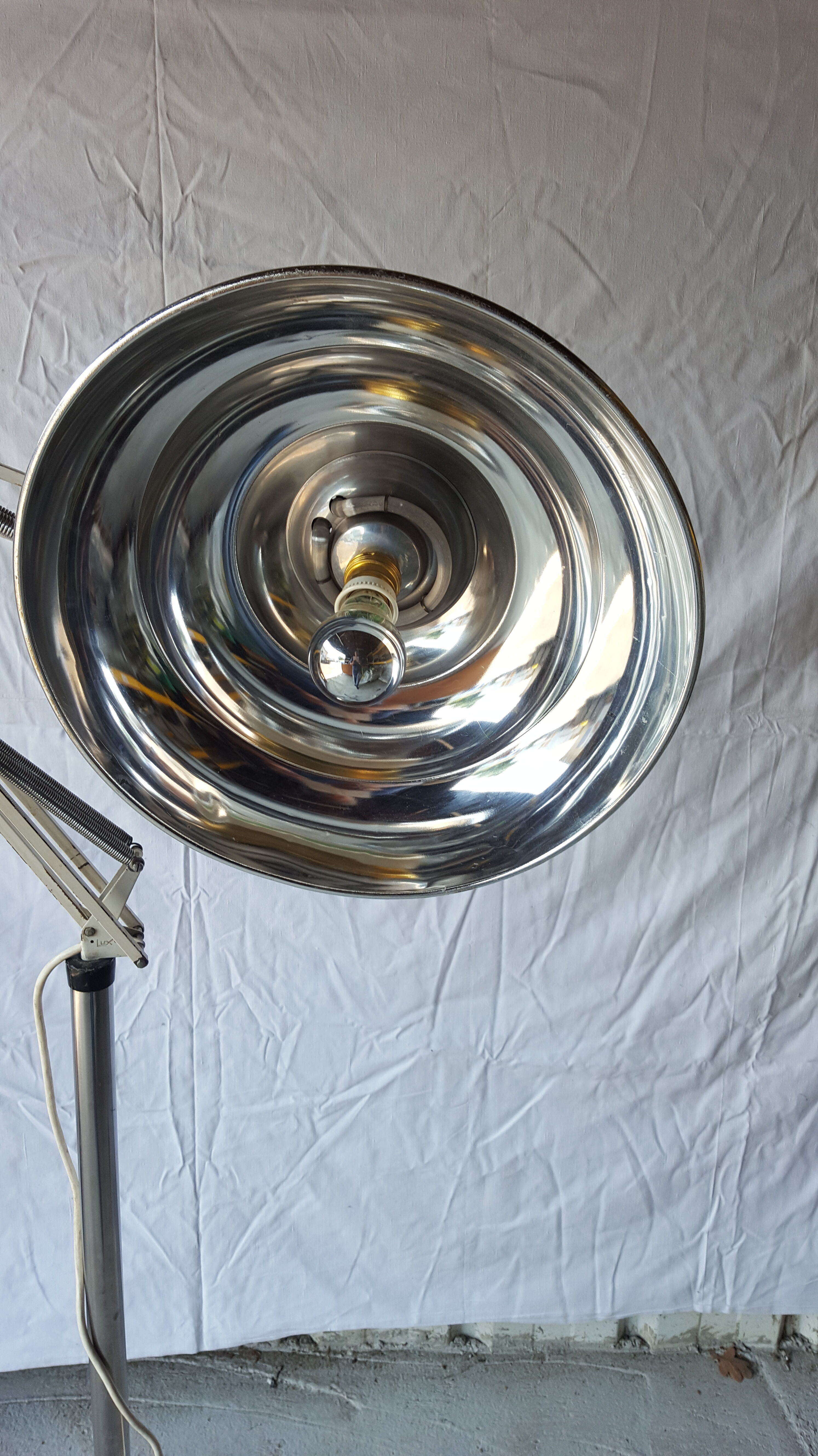 Old hospital floor lamp