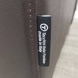 Tacchini brand brown leather armchair