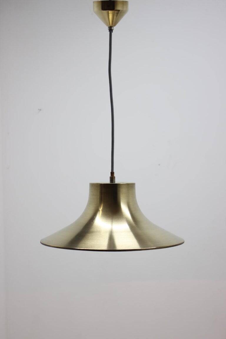 Mid-century design brass pendant by Napako, 1970s