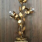 Gilded metal Florentine table or floor lamp by Hans Kögl, 1960s
