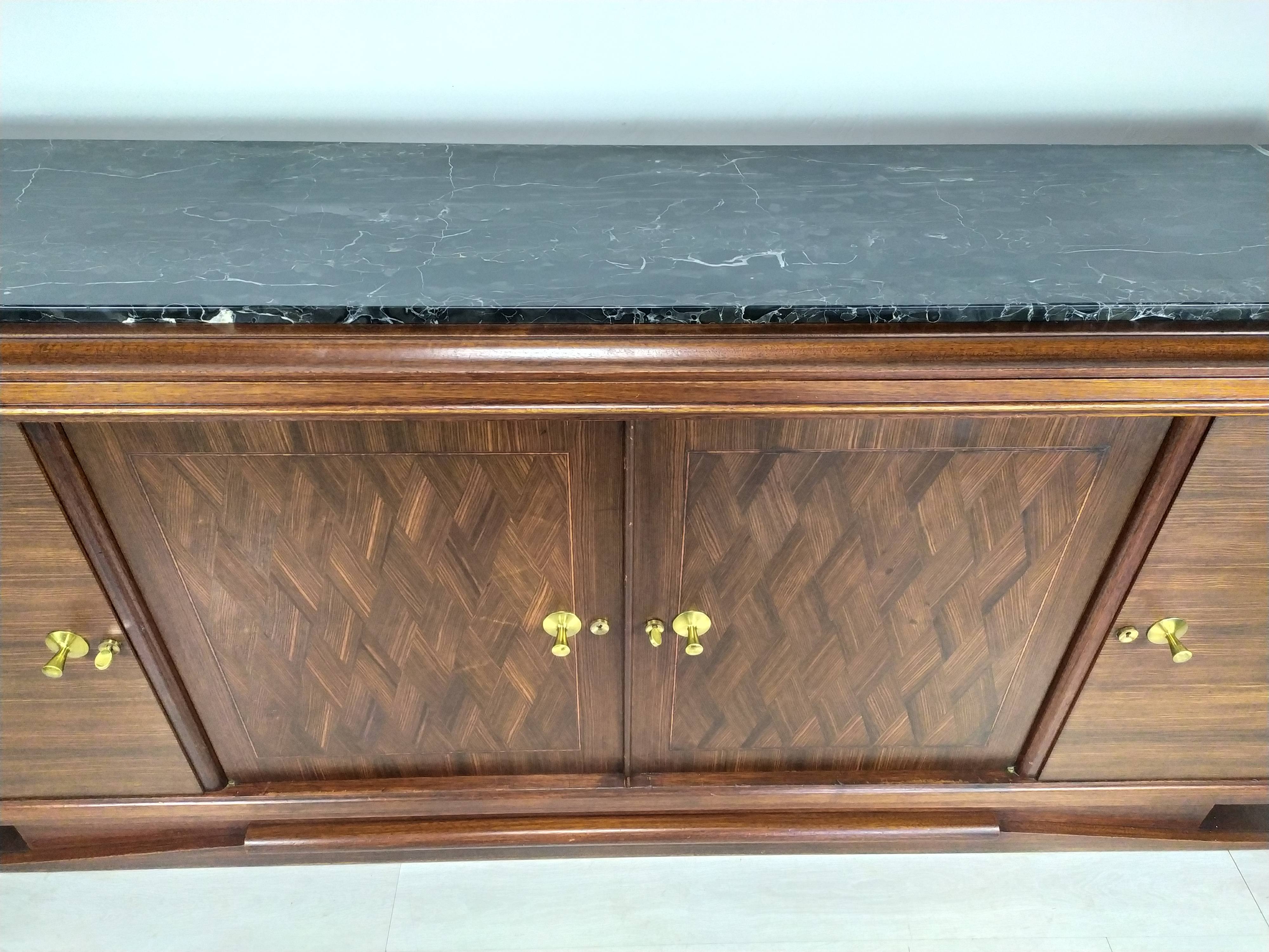 Enfilade art deco ebony of Macassar