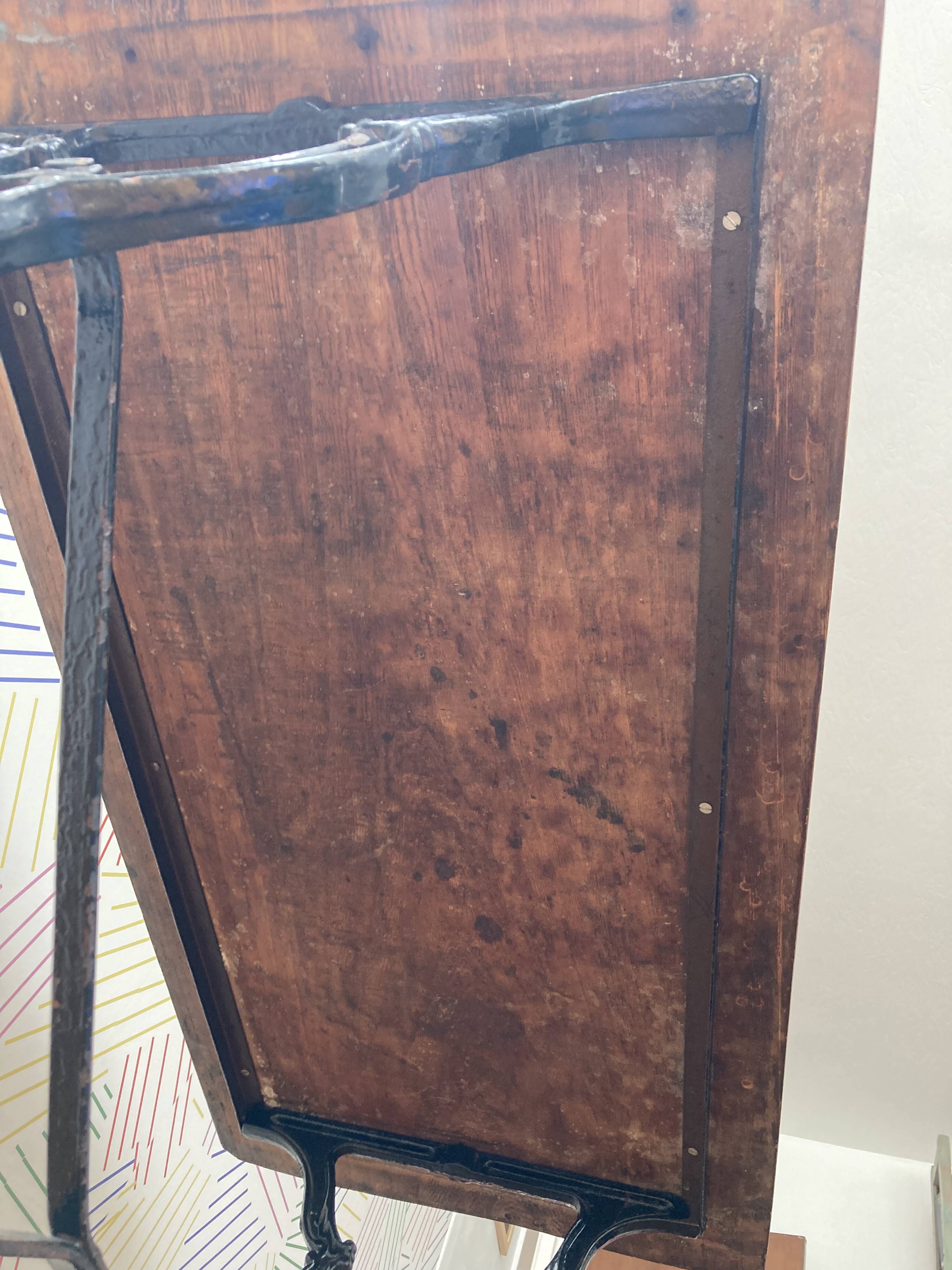 Solid wood bistro table