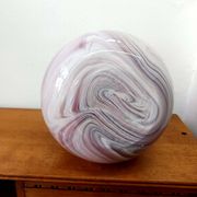Vase style Murano en verre rose vintage