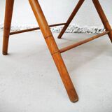 Folding table bamboo and fabric