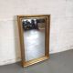 Miroir rectangulaire mural doré