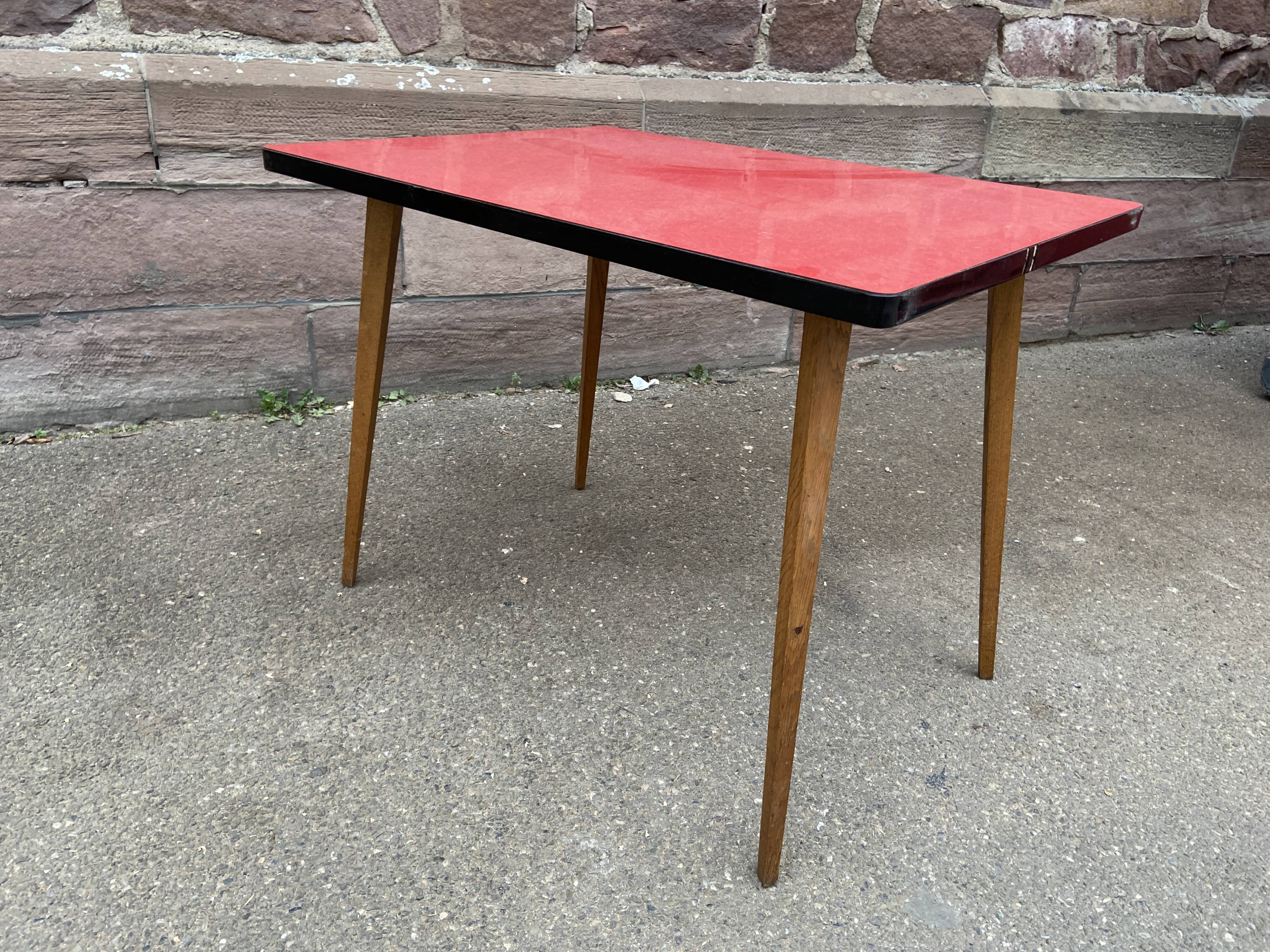 Table basse cocktail formica vintage 1960