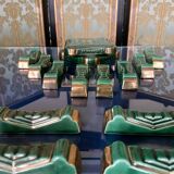 Knife holder + Art Deco bottle coaster