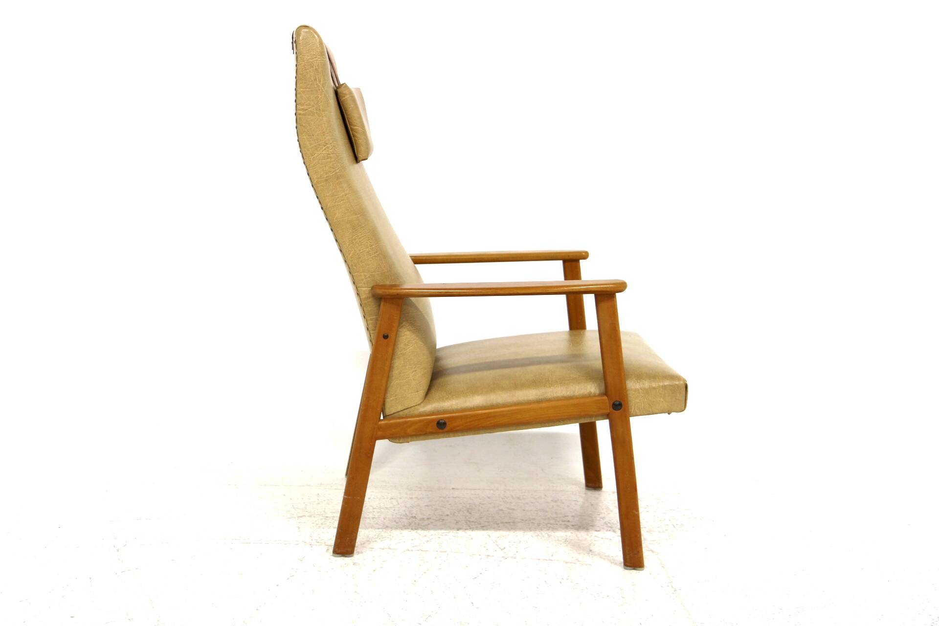 Scandinavian leatherette armchair, Sweden, 1960