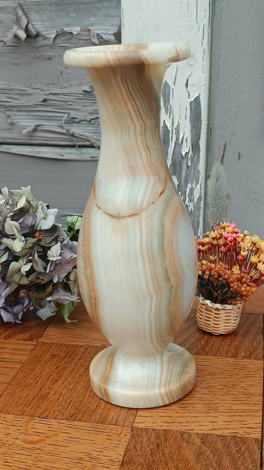 Vintage alabaster vase