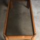 Coffee table in light wood and smoked glass, 1980s