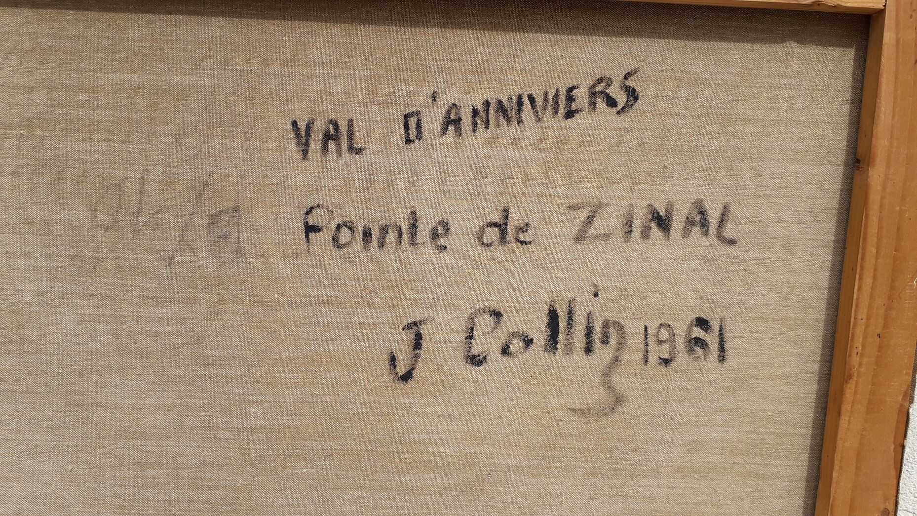 Mountain painting signed