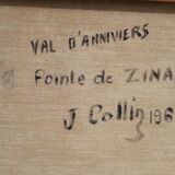 Mountain painting signed